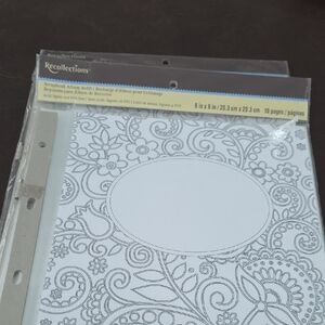 Recollections Floral Album Refill with Gray Accents